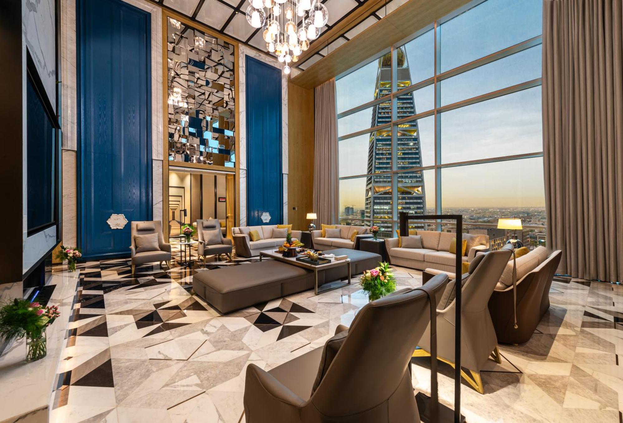 Narcissus The Royal Hotel Riyadh Ngoại thất bức ảnh The living room of the Presidential Suite